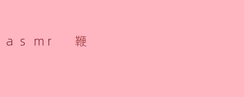 asmr 鞭